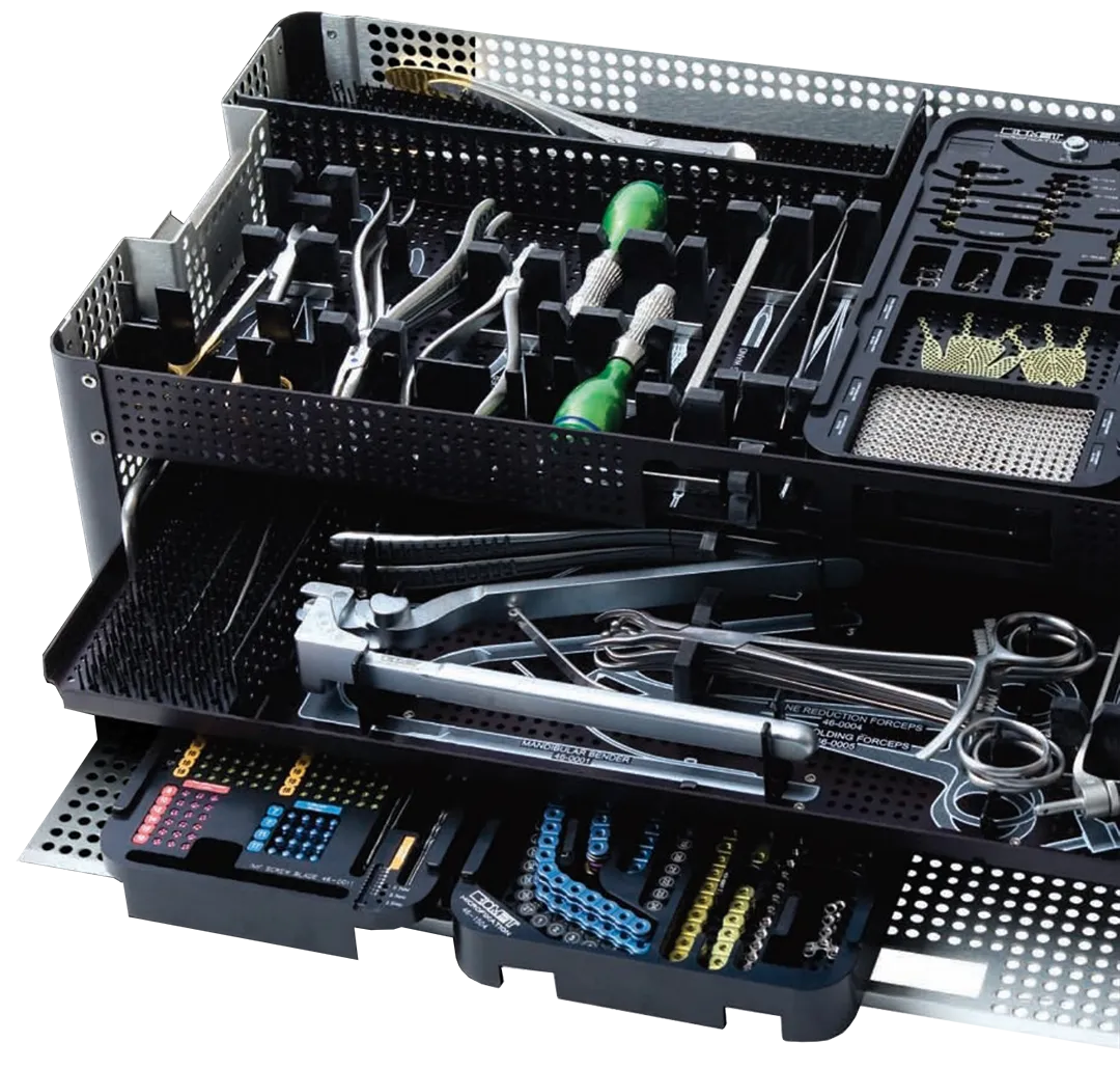 foto del sistema de placas traumaone lorenz marca zimmer biomet